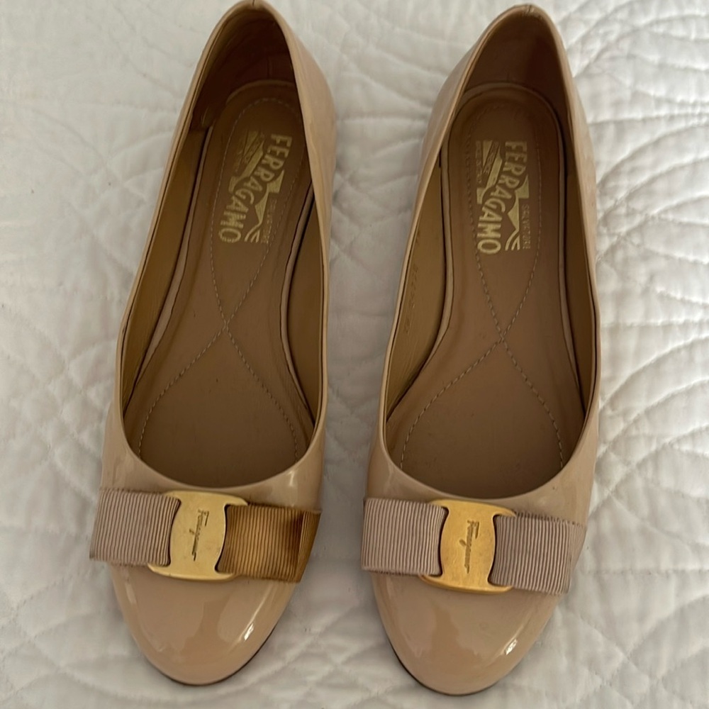 Ballet Salvatore Ferragamo shoes.